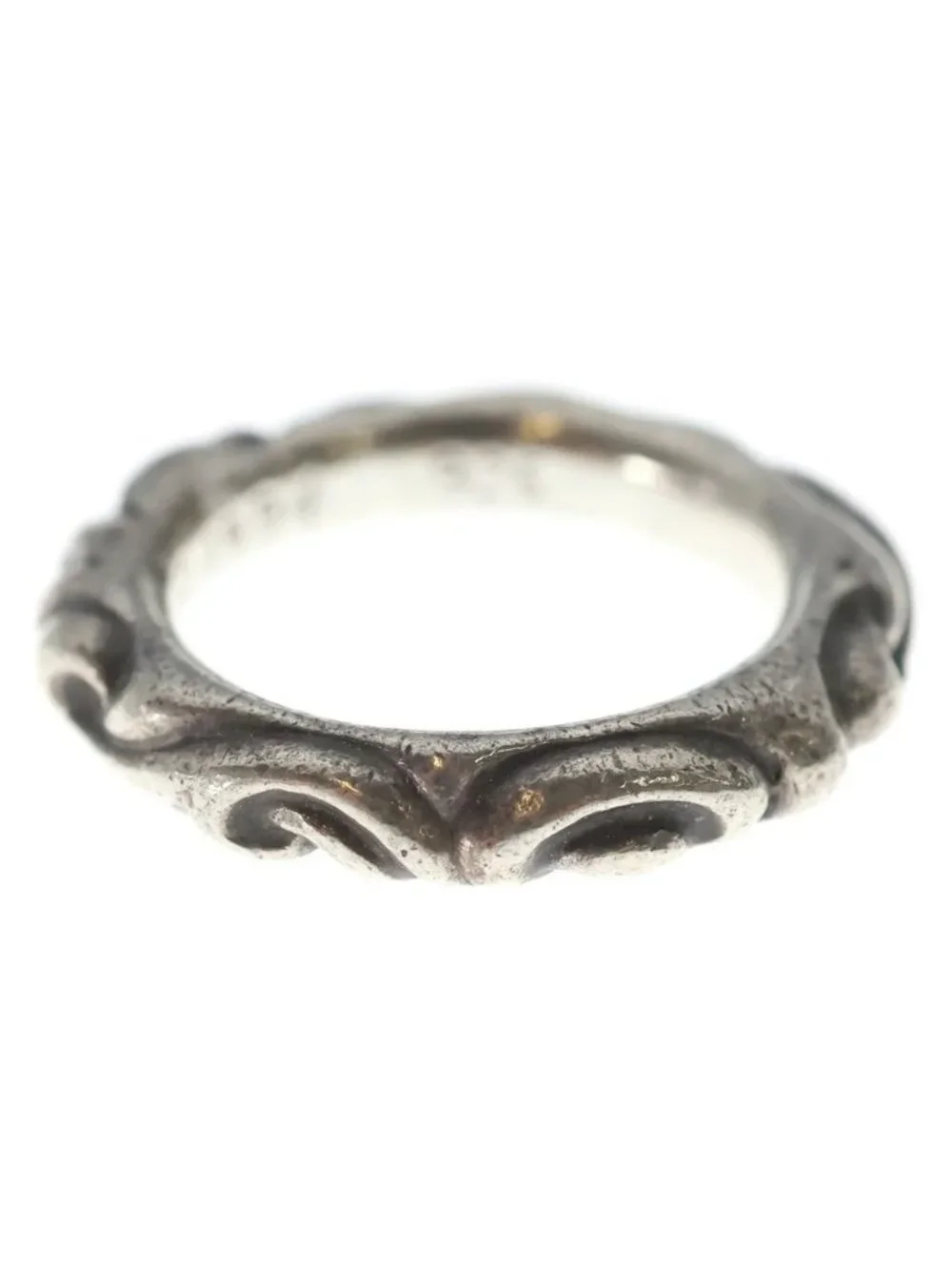 Chrome Hearts Scrl Band Scroll Ring Silver